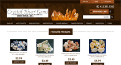 Desktop Screenshot of crystalrivergems.com